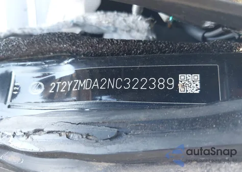 2022 Lexus Rx 350 F Sport Handling из США, поврежденный, VIN 2T2YZMDA2NC322389